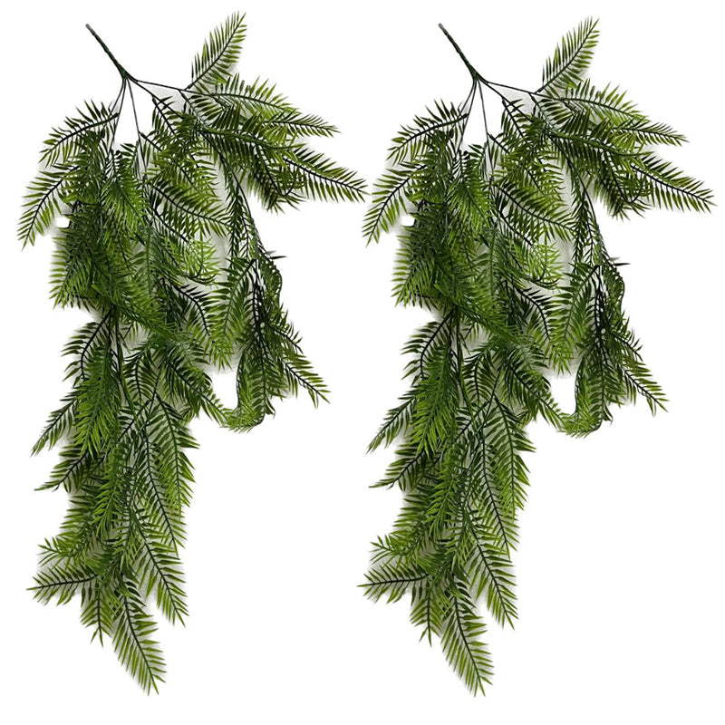 Green leaves hangings (set of 2)