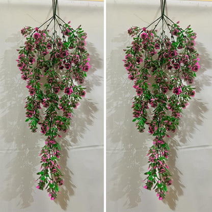 Green rose hangings (set of 2)